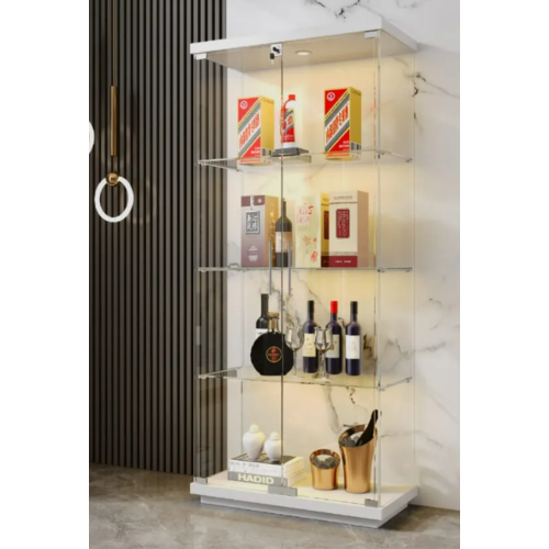 195cm Height Full Tempered Glass Display Cabinet DSC2033